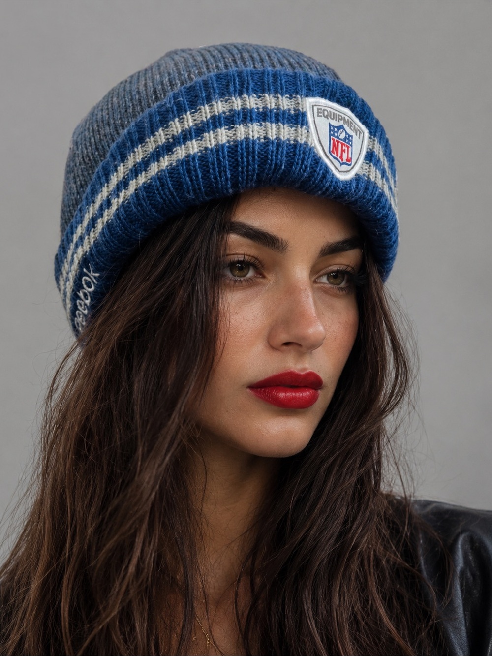 NFL Reebok 2011 Player Sideline 2nd Season Cuffed Visor Knit Hat Beanie Cap